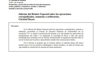 Informe del Relator Especial Christof Heyns sobre las ejecuciones - NNUU