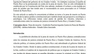 La pena de muerte en Puerto Rico - JM Rivera Delgado