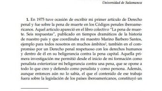La pena de muerte en los códigos penales iberoamericanos - Berdugo Gómez de la Torre