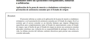 Portada relatora ejecuciones extrajudiciales 2019